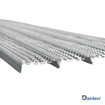 Hy-Rib high ribbed permanent sacrificial formwork sheet for concrete construction.