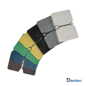 Colour-coded Plastic Shims - Half, designed for precise leveling and alignment in construction applications.