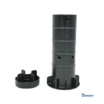 Pile cage foot spacer with extension cap