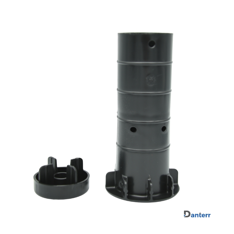 Pile cage foot spacer with extension cap