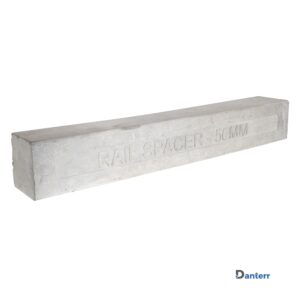 50mm square concrete rail spacer for consistent reinforcement cover