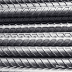 Galvanised reinforcing bar used for concrete reinforcement and durable reinforcing steel applications.