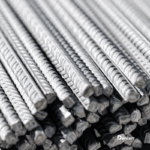 Stainless steel deformed reinforcing bar used in concrete reinforcement and reinforcing steel applications.