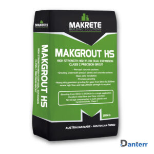 Makgrout HS 20kg – high-strength, shrinkage-compensated grout for precision precast panel and baseplate installation.