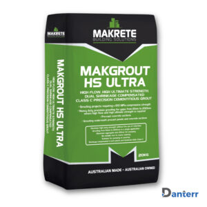 Makgrout HS Ultra 20kg – 100+ MPa, shrinkage-compensated grout for precast panels.