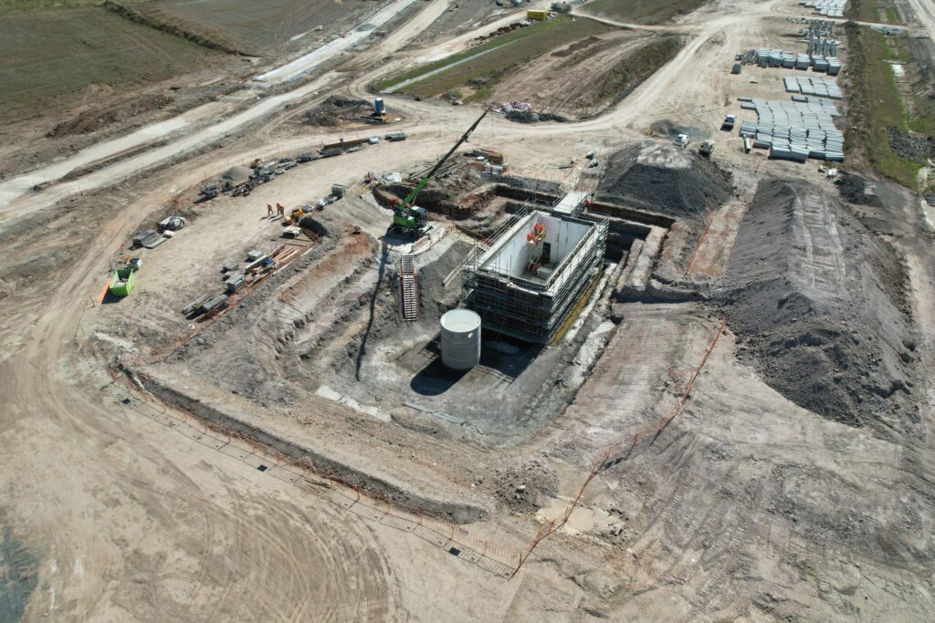 Ongoing construction at Western Sydney Airport