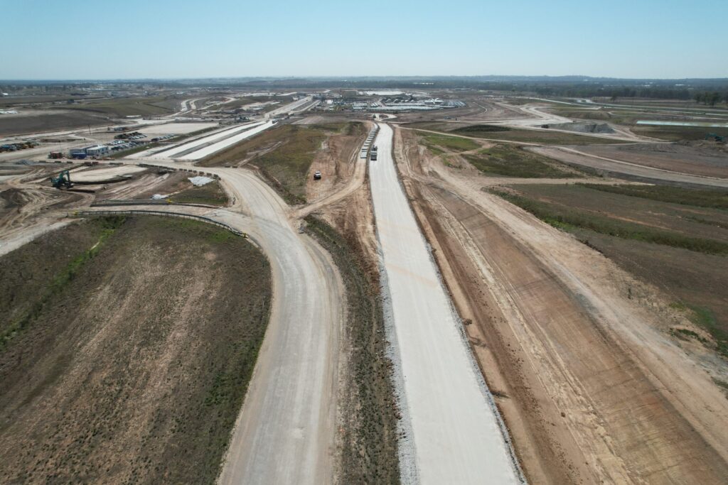 Ongoing construction at Western Sydney Airport