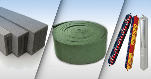Fire-rated IBS foam, Seal Strip and sealant used in construction