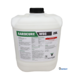 Aardcure WBS clear acrylic curing compound in 20L white container