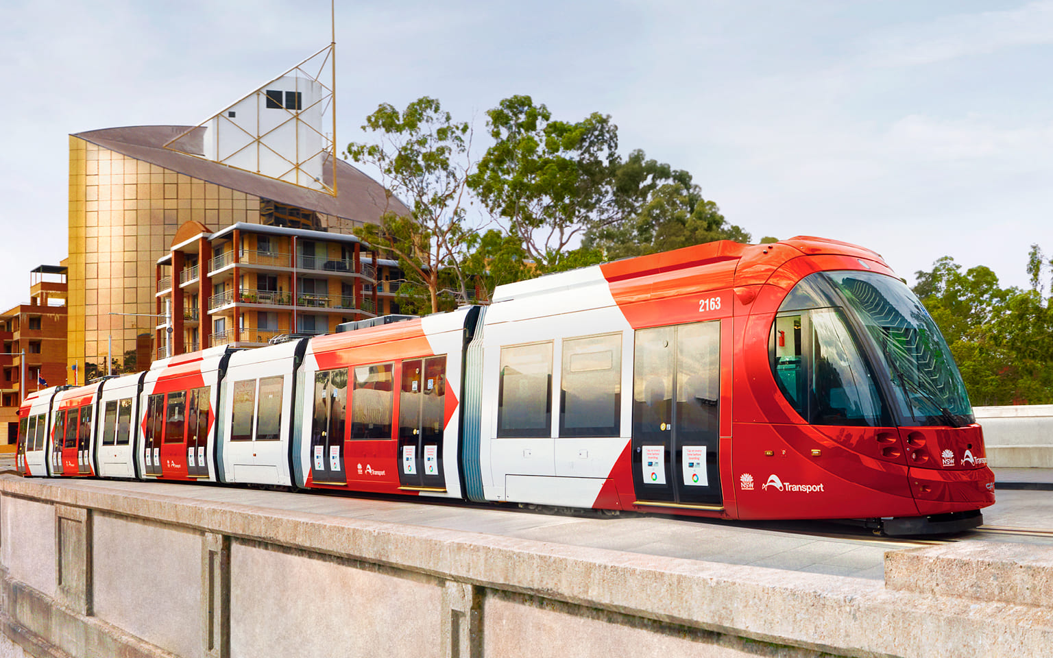 Parramatta Light Rail linking Westmead, Parramatta CBD, and Sydney Olympic Park through new transport infrastructure
