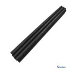 Black steel dowel bar for concrete joint load transfer