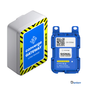 Converge Gateway and Signal Long Range system for wireless concrete maturity monitoring and data collection.